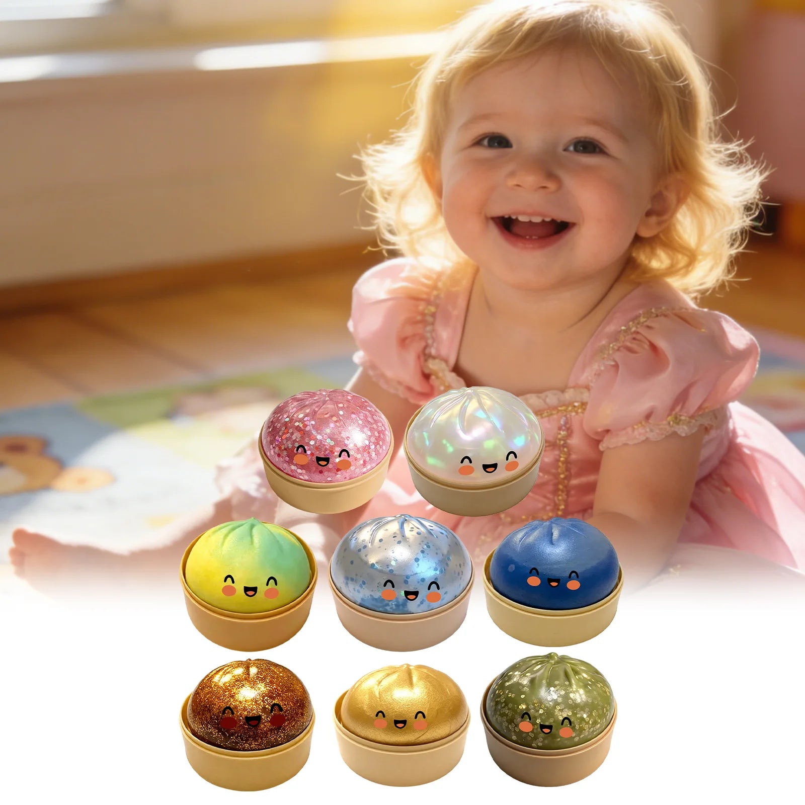 Bollitos Felices™ - Peluche Antiestrés Kawaii