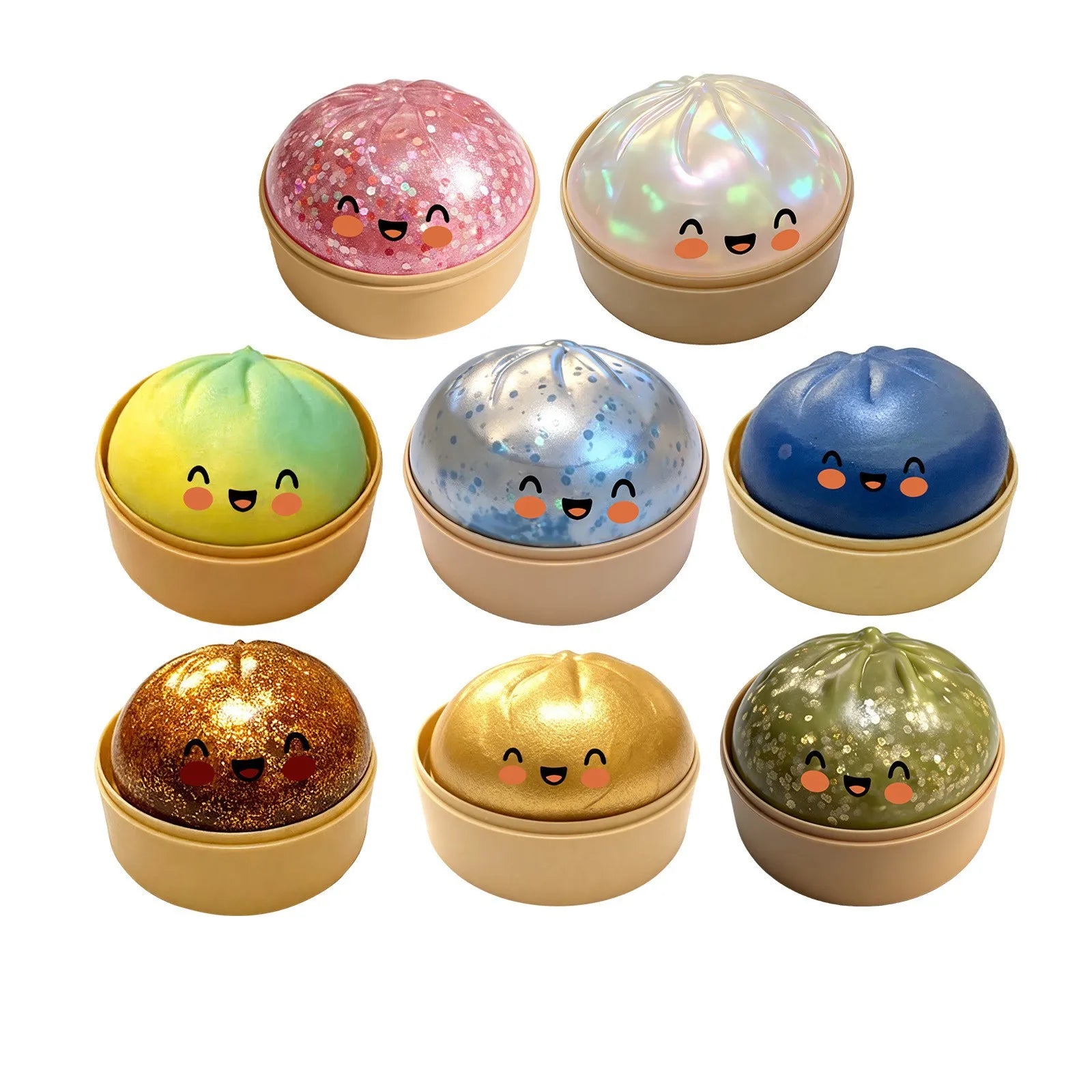 Bollitos Felices™ - Peluche Antiestrés Kawaii